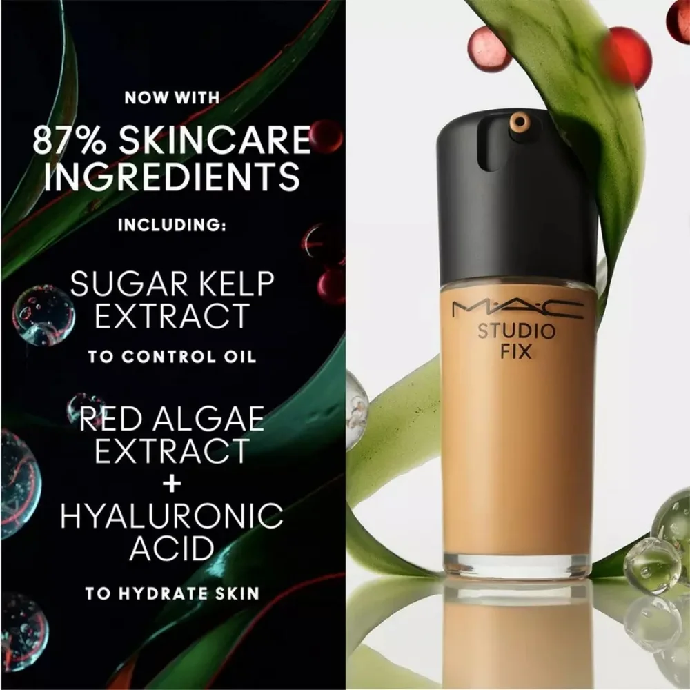 New! MAC- Studio Fix Fluid SPF15 24HR Foundation + Oil Control - NC60